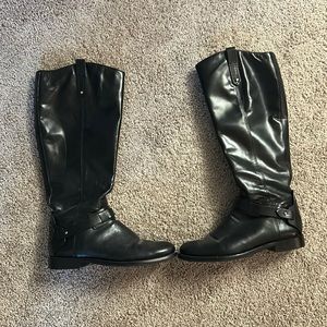 Tory Burch Galleon Antique Leather Derby Riding Boots sz 8